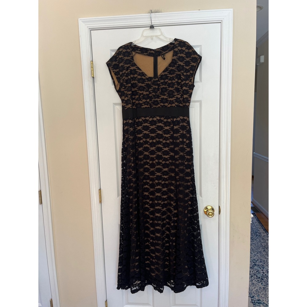 Miusol Black Lace Overlay Whimsigoth Romantic Dress Size 2XL